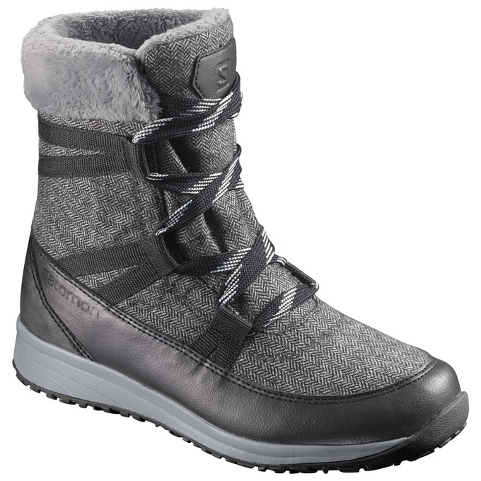 Salomon HEIKA CS WP Botas De Invierno Hombre - Gris / Negras - Colombia (76128-FTKO)